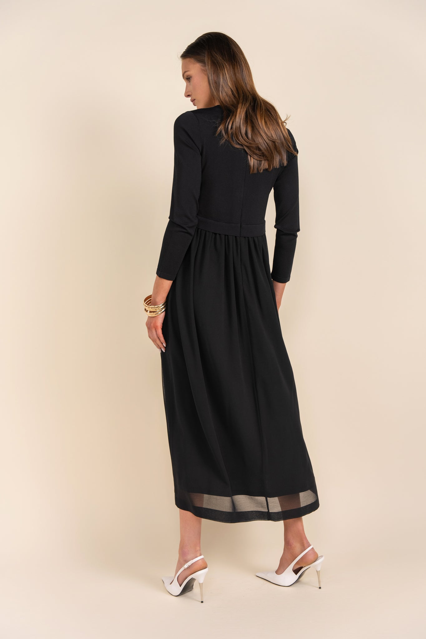 Russell Maternity Dress in Black