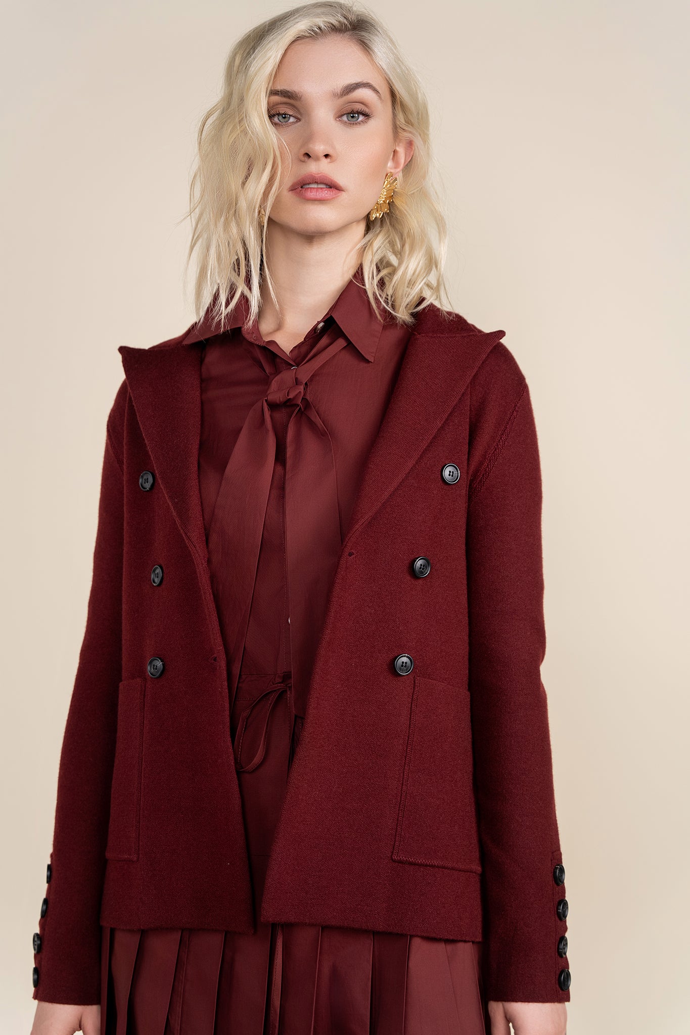 Hartt Blazer in Merlot