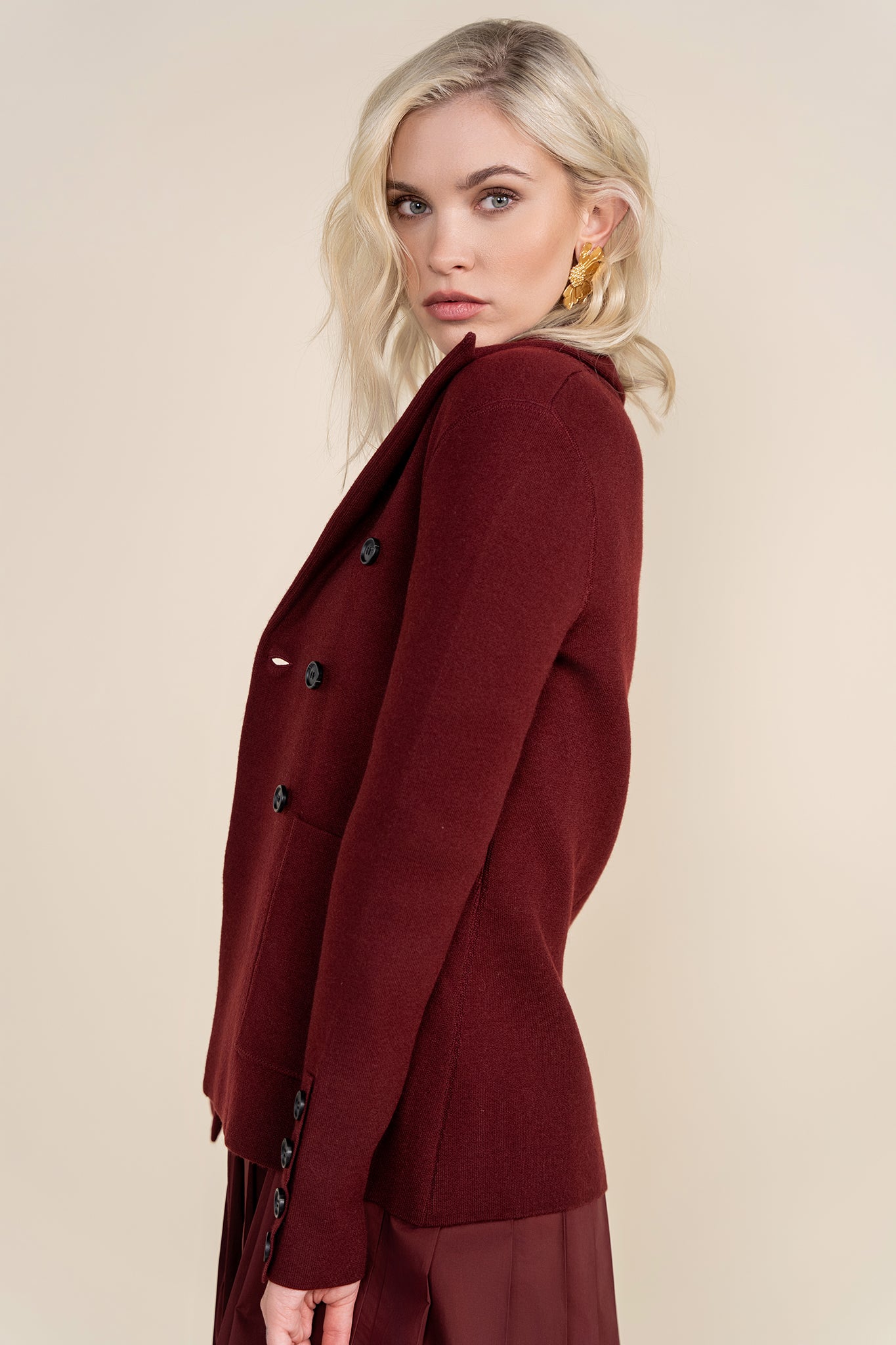 Hartt Blazer in Merlot