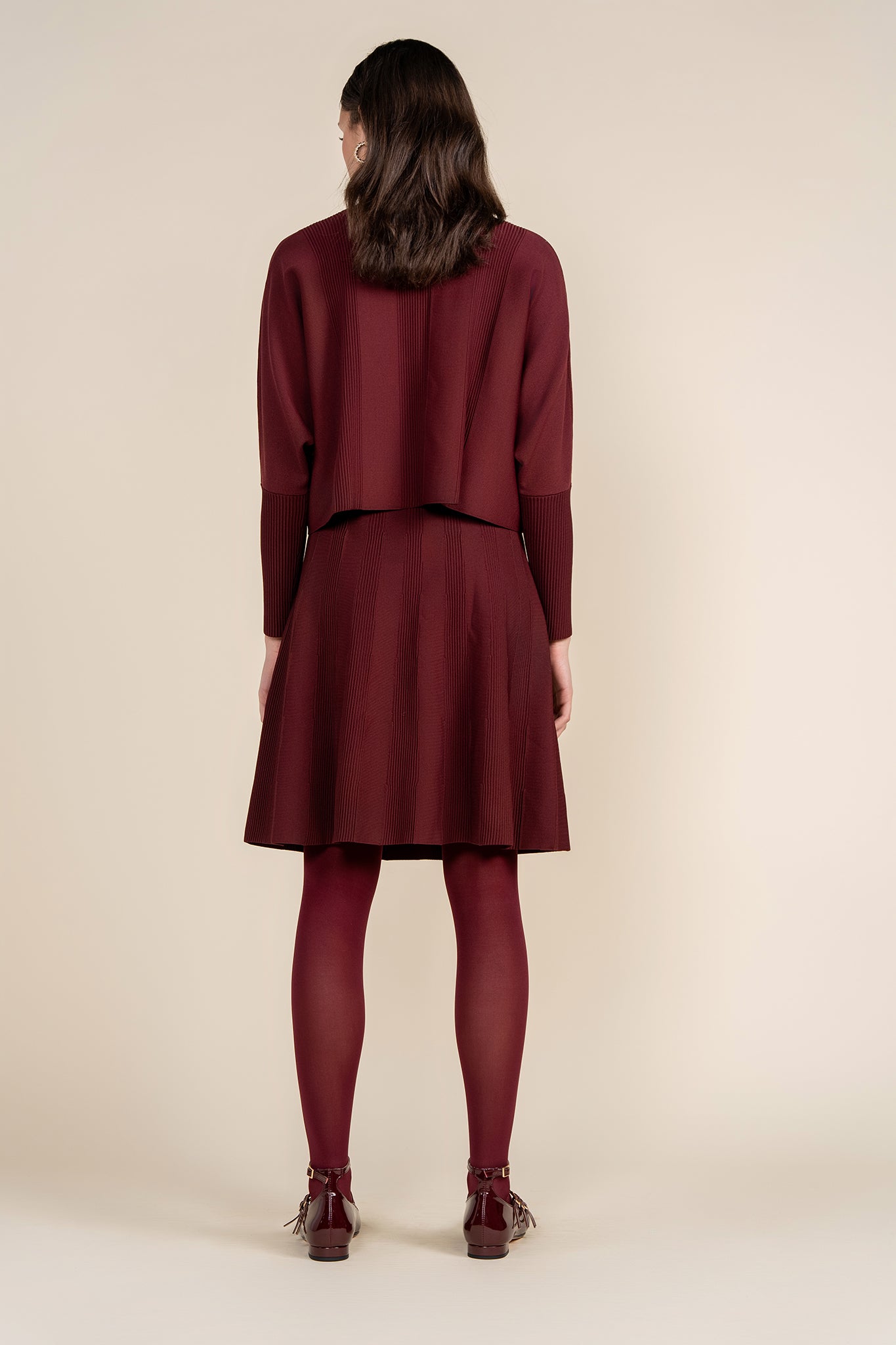 Baia Skirt in Merlot