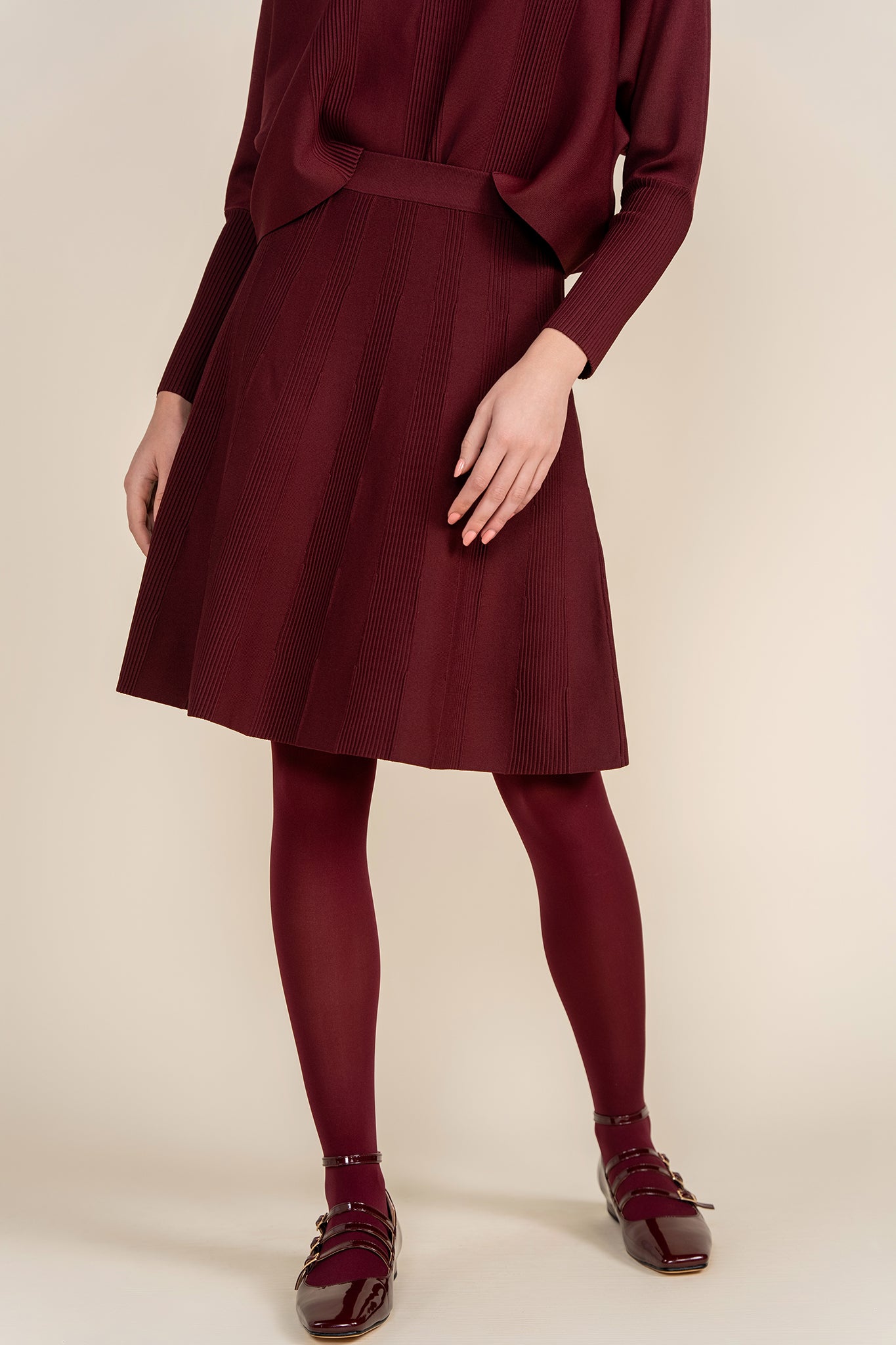 Baia Skirt in Merlot