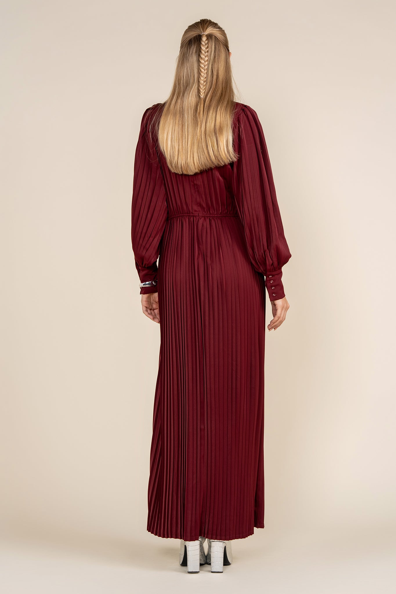 Noire Dress in Cranberry