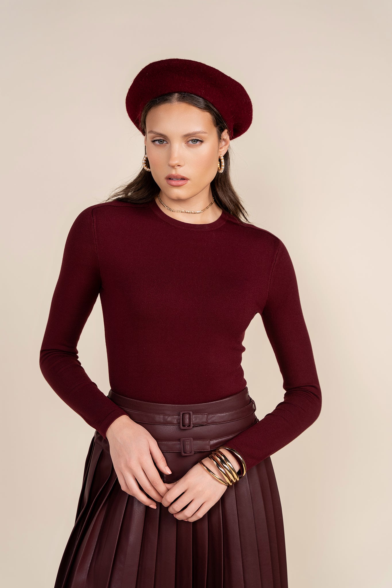 Nau Sweater in Merlot